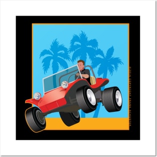 Dune Buggy Jumping in Box Posters and Art